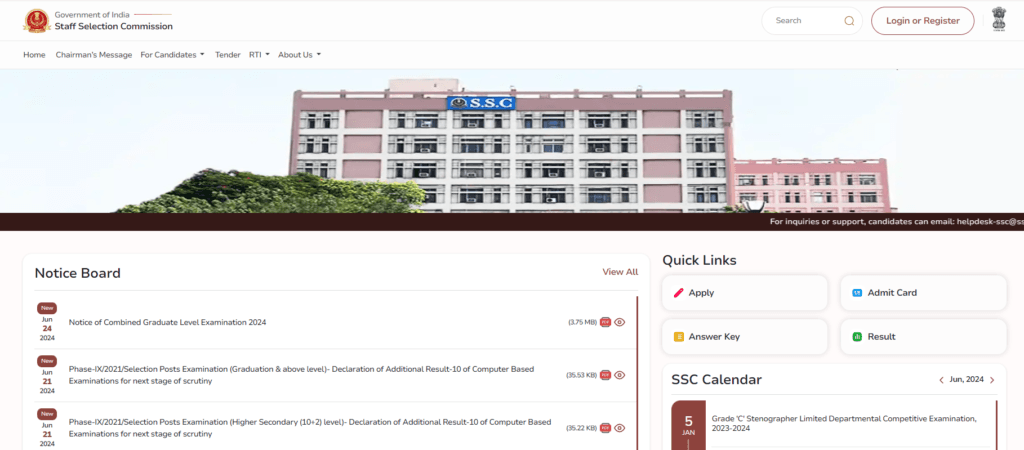SSC CGL Recruitment 2024