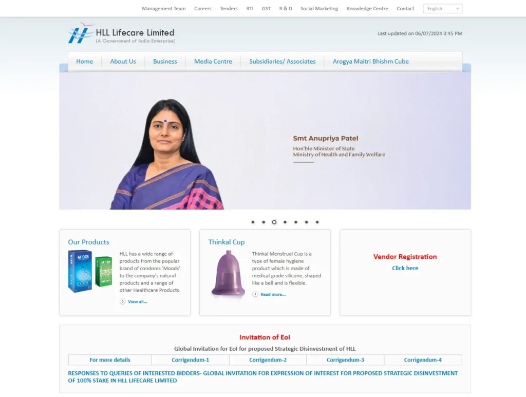 HLL Lifecare Limited Recruitment 2024