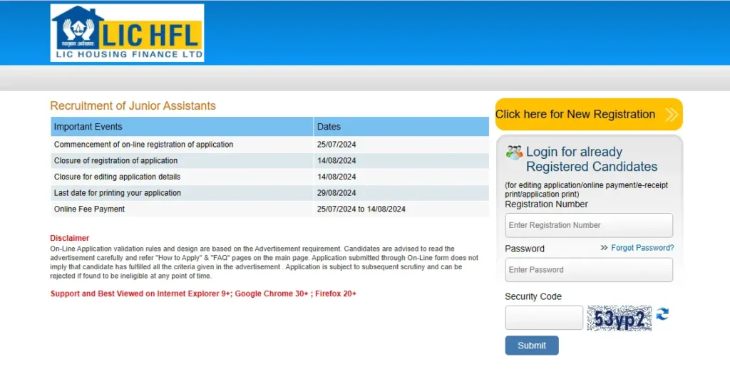 LIC HFL Recruitment