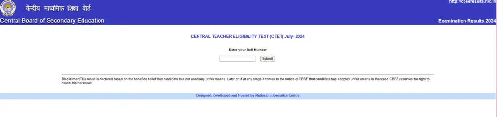 CBSE CTET Result