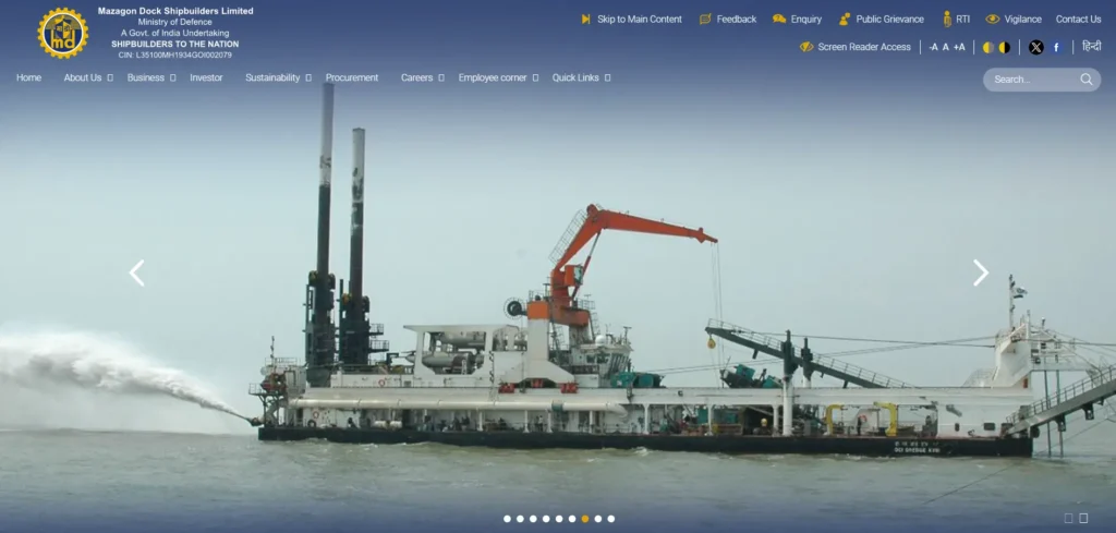 Mazagon Dock Shipbuilders Limited Recruitment