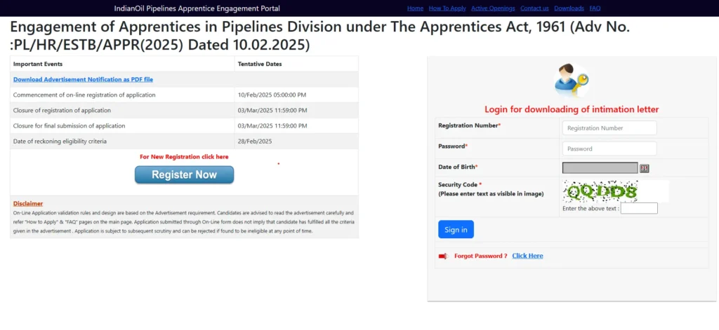 IOCL Apprentice Recruitment